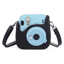 PU Leather Bag Case w/ Adjustable Shoulder Strap for Instax Mini 11 (Black)