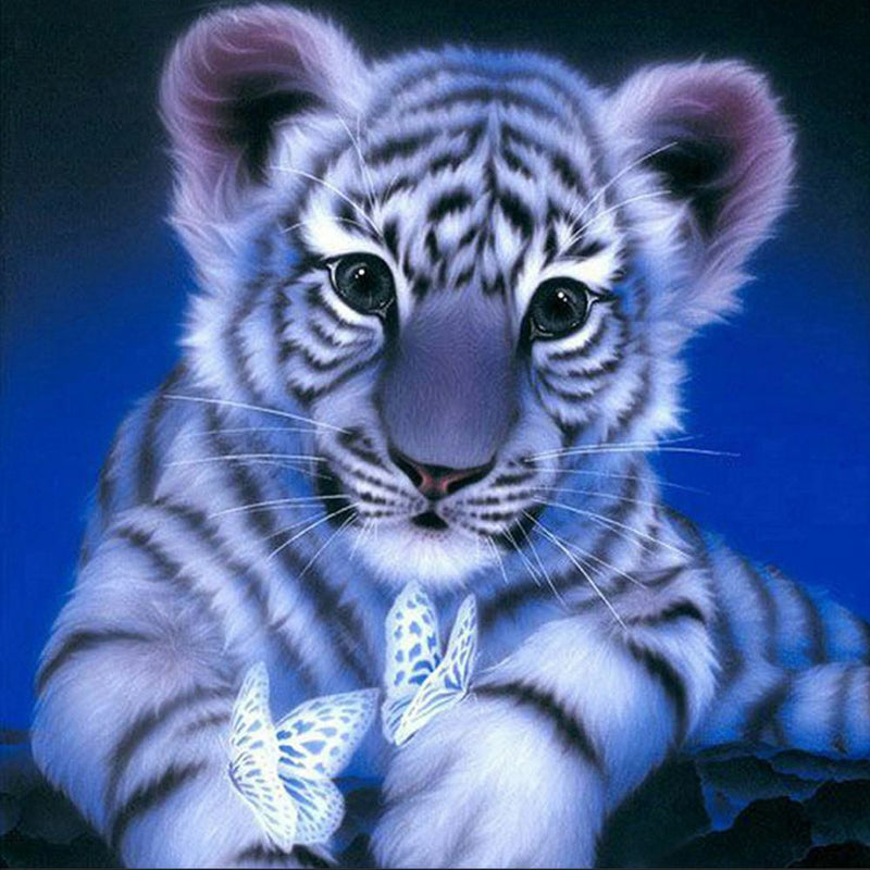 Tiger Handcraft Crystal Rhinestone Part  Drill 5D Diamond Painting Cross Stitch