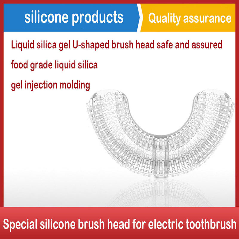 Silicone 360 Degrees Toothbrush Smart Ultrasonic Teeth Brush Replacement Heads