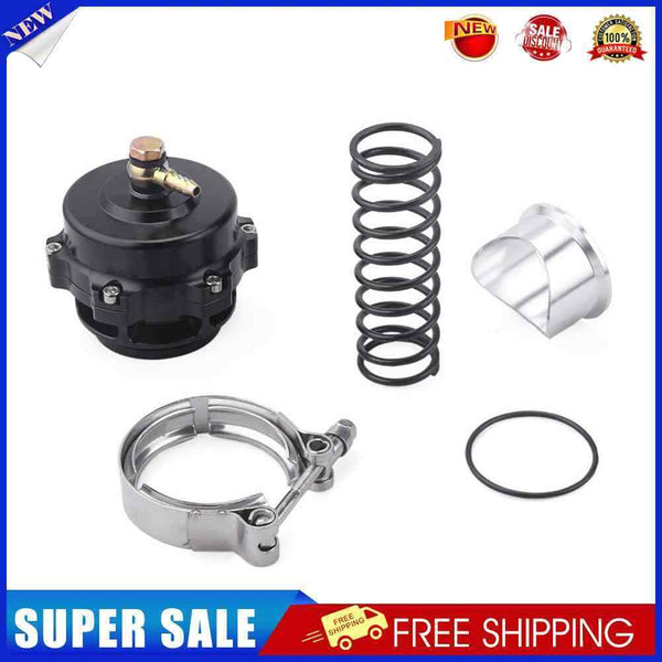 Turbo Blow Off Valve External Wastegate CNC 50mm 35PSI V-Band BOV (Black)