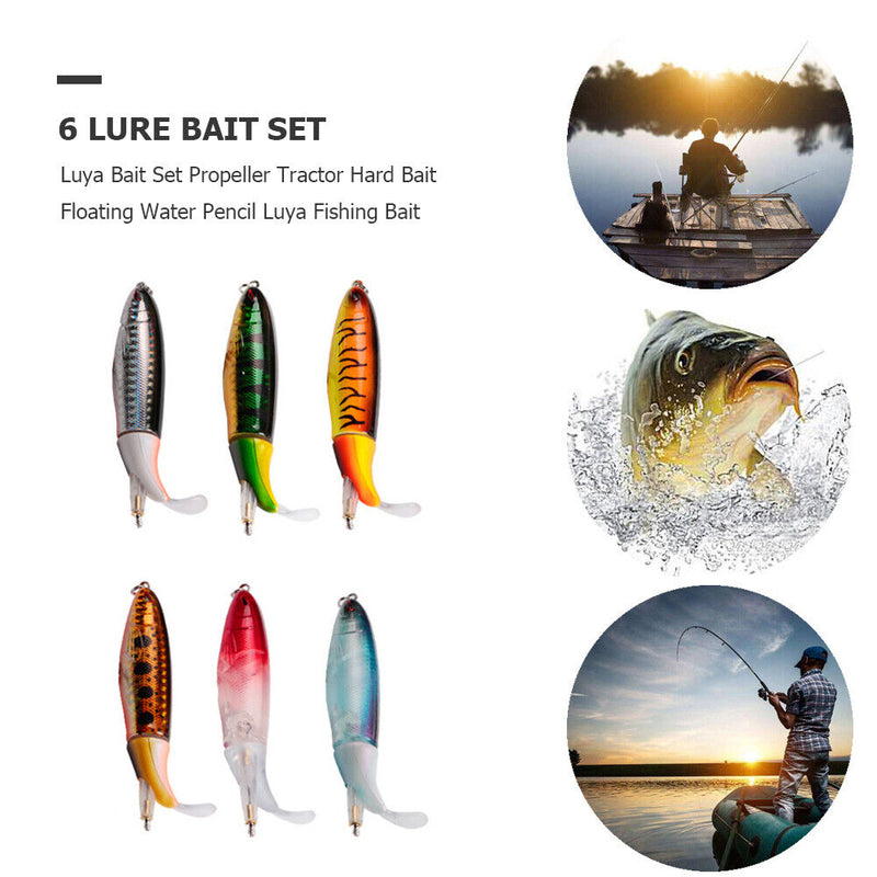 6pcs Fishing Lures 10cm 13g Wobbler Artificial Hard Bait Tractor Fishing Tackle