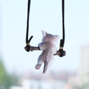 Auto Interior Decor Cute Branch Cat Hanging Decoration Creative Car Pendant