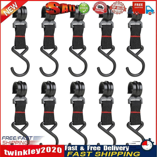 Outdoor Camping Moveable Hook Hanging Storage Rack S-Shaped Hanger (10pcs) Newly