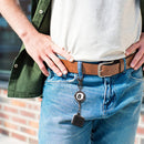 Retractable Billiards Pool Cue Chalk Holder Clips Keys Chain Snooker Access