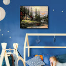 DIY Digital Oil Painting By Numbers Riverside Hat Canvas Acrylic Art 40x50cm