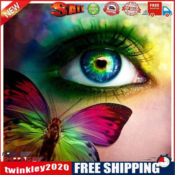5D DIY Diamond Painted Round Diamond Eye Series LD164