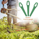 30pcs Grass Trimmer Plastic Blades Lawn Mower Garden Cutter Tool (Green)