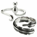 Jewelry Finger Wear Thimble Knitted Ring Crochet Loop Sewing Hook Knitting Loop