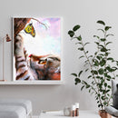 Diamond Painting 5D Full Round Drill Mosaic DIY Cat Butterfly Kit Bedroom Decor