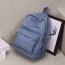 Fashion Women Large Capacity Handbags Preppy Style School Solid Color Backpack