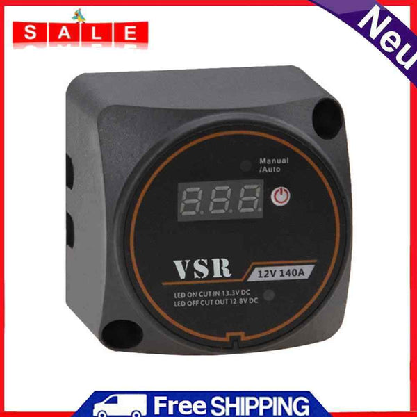 12V 140A VSR Voltage Sensitive Relay Car Dual Battery Insulator for RV ATV Boat