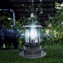 Lighthouse Solar LED Light 360 Degree Rotating Lamp Beacon Garden Yard Decor