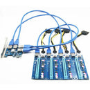 PCIe 1 to 4 PCI 16X Slots Riser Card PCI-E 1X to External PCI-E Adapter DIY D9C7
