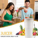 Portable Blender Wireless Juicer USB Small Lemon Orange Fruit Cup (White) Newly