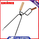Firewood Tongs Log Grabber for Campfire Firepit Fireplace Wrought Iron Claw