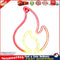 Fire Flame Neon Sign Light LED Hanging Wall Night Lamp Decor (Red White) Newly