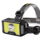Head Lamp T6+COB Light Fishing Headlight Strong Light Long Press to Turn Off