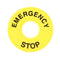 Switch Accessory Label 22mm Label Emergency Stop Sign Warning Circle Mark