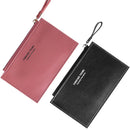 Girls Ladies Short Purse Credit Card Holder Pure Color Mini Business Wallet