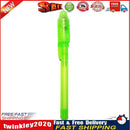 2 in 1 Luminous Light Invisible Ink Pen UV Kids Drawing Magic Pens (Green) Newly
