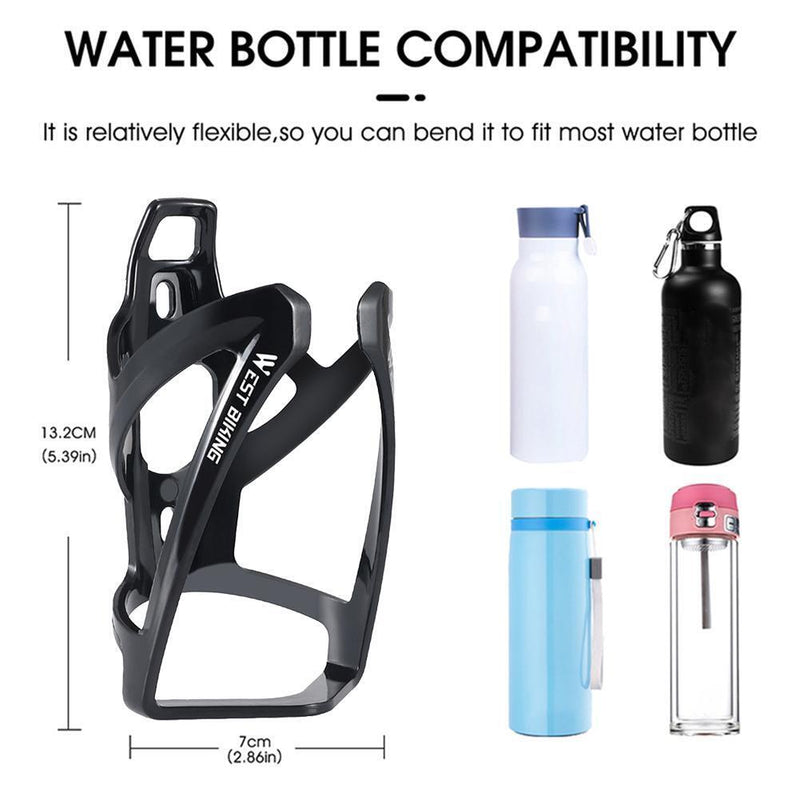 WEST BIKING Drinking Water Bottle Holder MTB Road Bike Kettle Cage (Black)