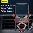 Baseus Car Phone Holder Air Vent Cellphone Stand for 4.7-6.5 Inch (Black) Newly