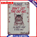 Metal Tin Signs Cats Animal Plate Home Door Pub Club Decor Wall Iron Art Poster