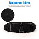 Hidden Mini Belt Bag Pack Splash Proof Unisex Sport Pouch Phone Bag (Black)