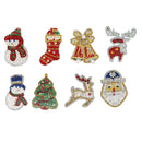 ??13pcs DIY Full Drill Diamond Painting Special Shaped Christmas Key Chain