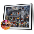 5D Full Round Drill Diamond Painting DIY Halloween House Kits Rhinestones C