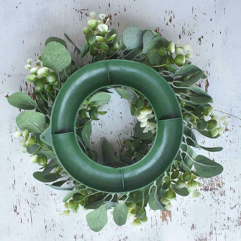 Christmas Olive Leaf Eucalyptus Wreath Leaves Garland Decoration Ornaments M1O8
