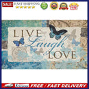 5D DIY Round Drill Diamond Painting Blue Butterfly Letters Art Landscape Mo