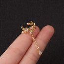 Fashion Gift Ear Clip CZ Cuff Earrings Zircon Ear Cuff No Piercing Earring
