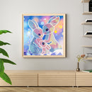 Rhinestone Special Shaped 5D DIY Pictures Art Kit Rabbit Home Diamond Painting