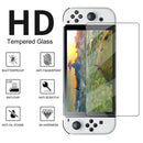 2pcs Tempered Glass 9H HD Screen Protector Film for Switch OLED Game Accessor