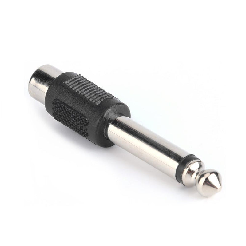 2pcs 6.5mm to RCA Male to Female Jack Plug Audio Video Converters Adapters Newly