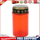 Grave Electronic LED Candle Lamp Flameless Solar Decorative Tea Light (Red)