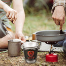 Portable Stainless Steel Wine Cups Set with Leather Storage Bag Picnic Tableware