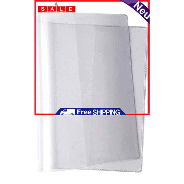 Transparent PVC Passport Cover Waterproof Clear Travel Credit Card Case Holder