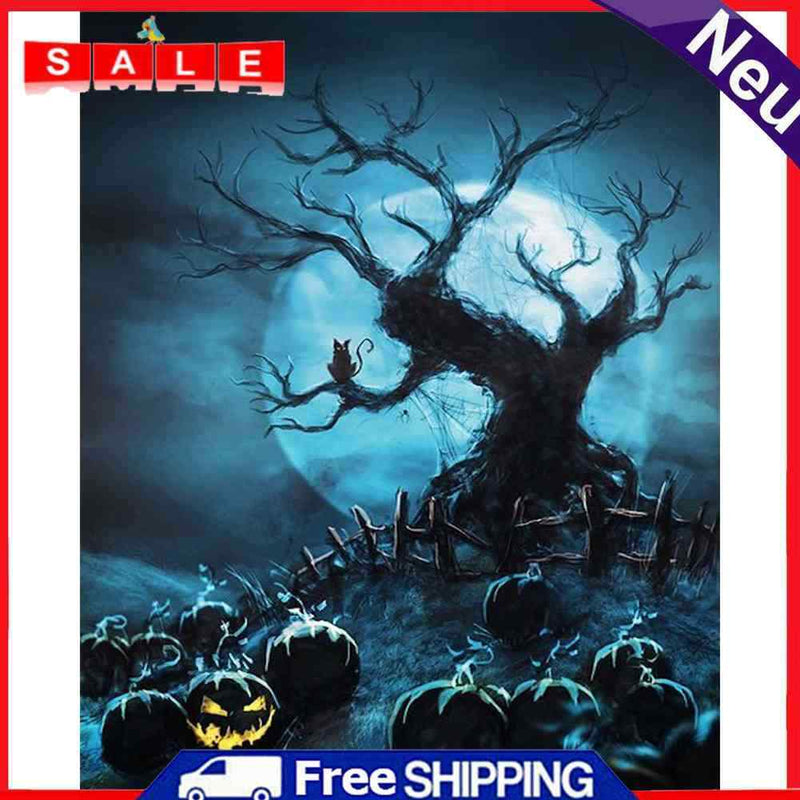 DIY Paint By Number Kit Blue Terror Abstract Acrylic Paint Decor Art Craft Gift