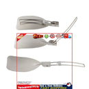 Outdoor Folding Spatula - Stainless Steel Portable Camping Grilling Turner Newly