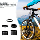 5pcs/set 28.6mm Carbon Fiber Washers MTB Bike Bicycle Headset Stem Spacers Newly