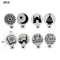 8pcs Eid Mubarak Coffee Spray Stencils Cookie Pastry Cakes Molds Festival Partys