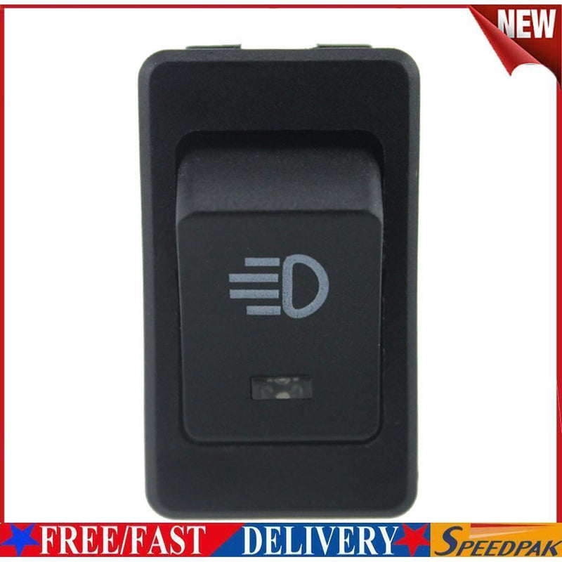 12V 35A 4 Pin Fog Light Rocker Switch with LED for Car Truck Dash (Blue)