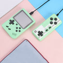 Pocket Handheld Game Console Gamepad 500 Video Games Player Gift (Green)