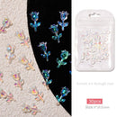 Manicure DIY Cute Aurora Rose Flowers Nail Jewelry Charms Nail Art Decorations