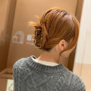 Korean Leopard Hair Claw Clamps Metal Women Hairpin Crab Headwear (Style 3)