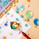 Retro Invitation Envelope Letter Card Sealing Wax Beads Tablet Pill Tools Set