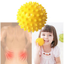 PVC Spiky Ball Trigger Point Fitness Hand Foot Pain Relief Ball (Yellow)