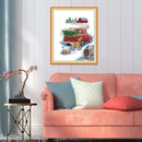 Animal DIY Cross Stitch 14CT Stamped Cotton Manual Embroidery Needleworks Cra